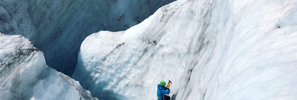 Ecole de Glace dans un moulin de la Mer de Glace