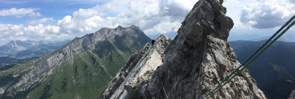 Arete à Marion escalade dans les Aravis